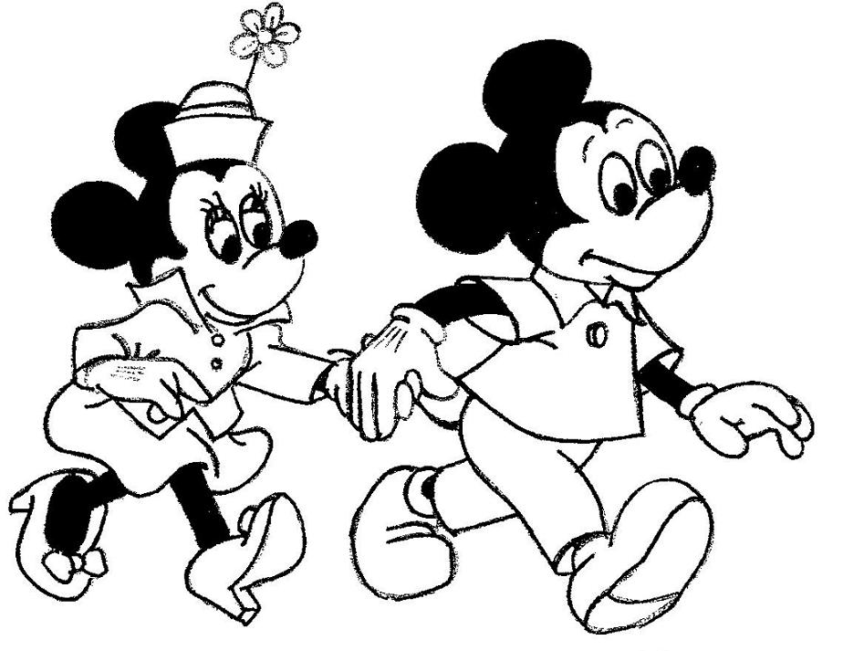 printable mickey and minnie pictures